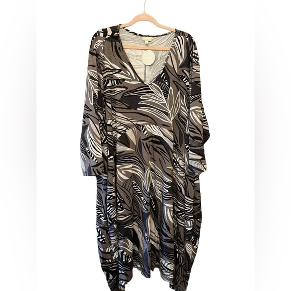 Zim & Zoe Monet Drape Dress size 30W/32W - Picture 3 of 9